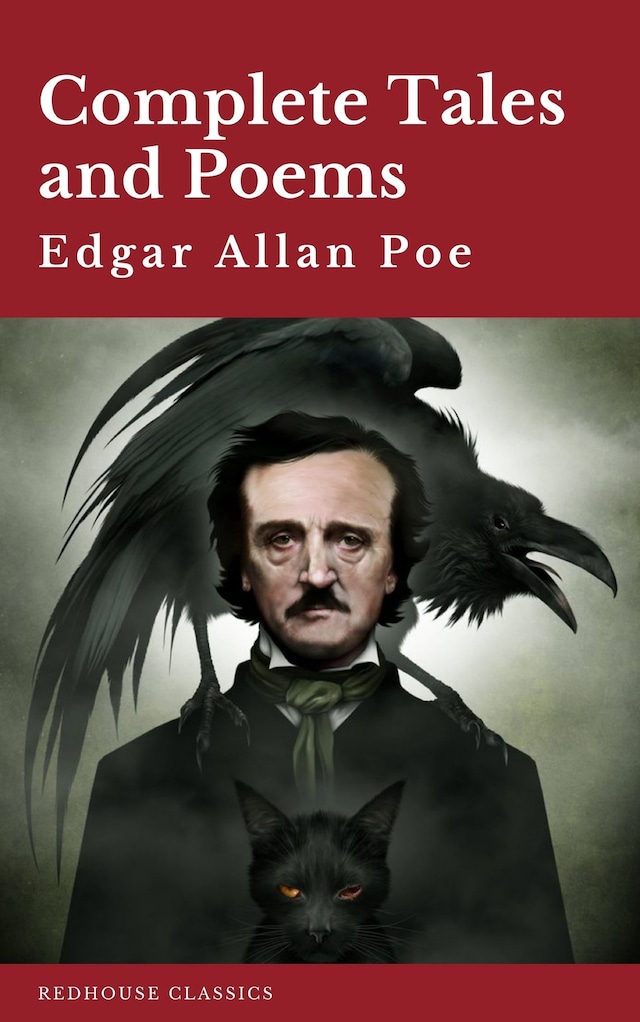 Couverture de livre pour Edgar Allan Poe: Complete Tales and Poems The Black Cat, The Fall of the House of Usher, The Raven, The Masque of the Red Death...