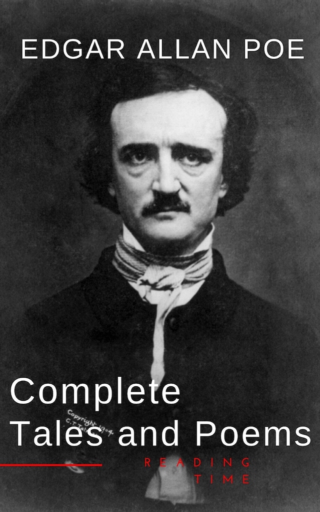 Book cover for Edgar Allan Poe: Complete Tales and Poems: The Black Cat, The Fall of the House of Usher, The Raven, The Masque of the Red Death...