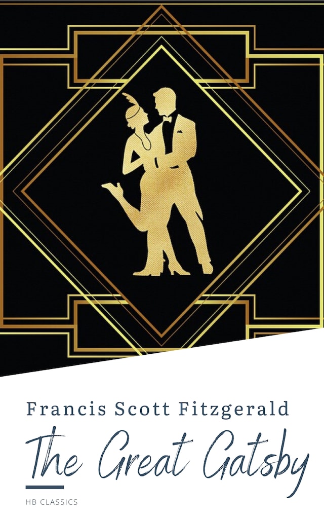Book cover for The Great Gatsby by F. Scott Fitzgerald