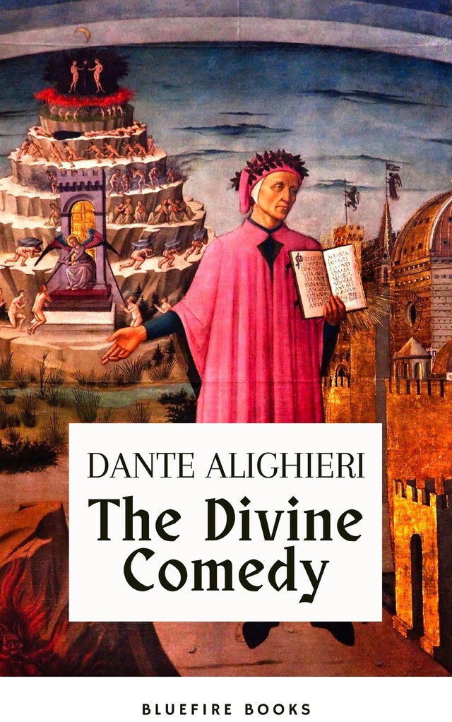 Okładka książki dla The Divine Comedy (Translated by Henry Wadsworth Longfellow with Active TOC, Free Audiobook)