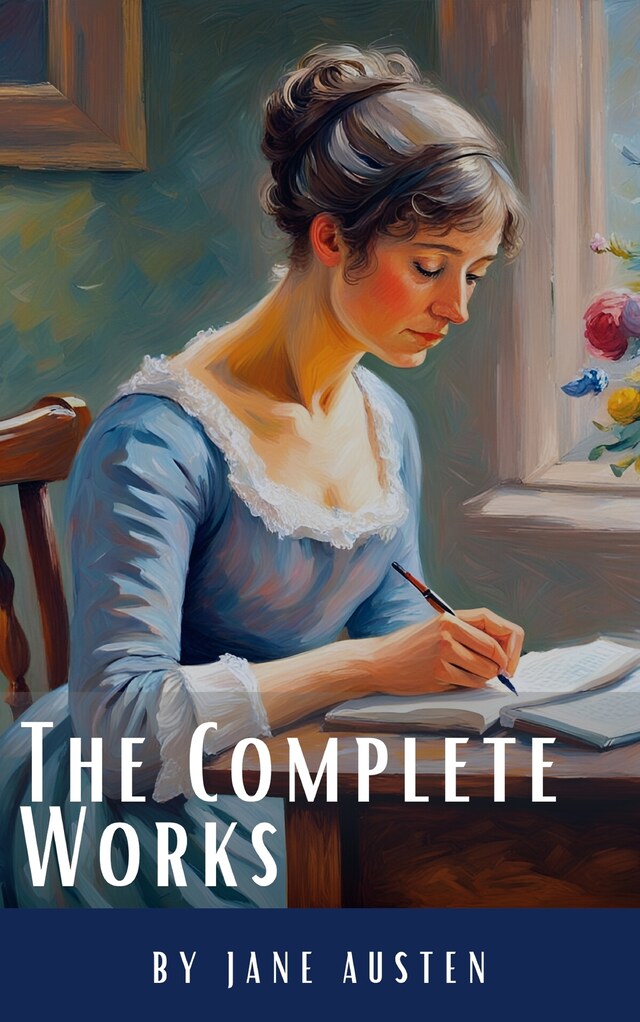 Book cover for The Complete Works of Jane Austen: (In One Volume) Sense and Sensibility, Pride and Prejudice, Mansfield Park, Emma, Northanger Abbey, Persuasion, Lady ... Sandition, and the Complete Juvenilia