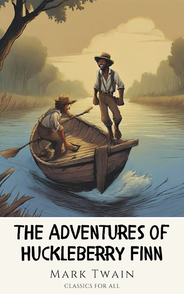 Boekomslag van The Adventures of Huckleberry Finn