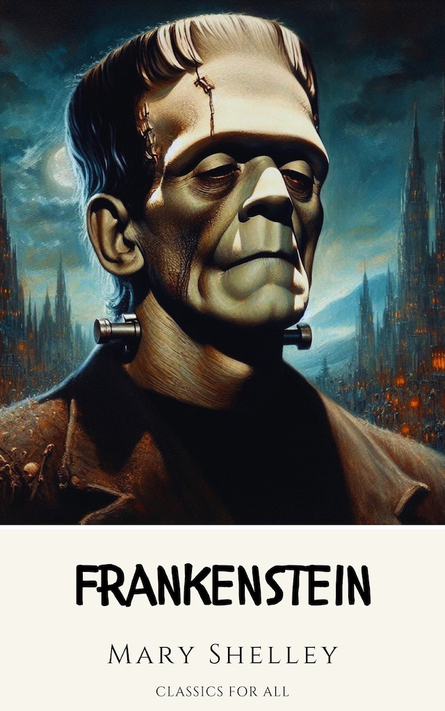 Book cover for Frankenstein