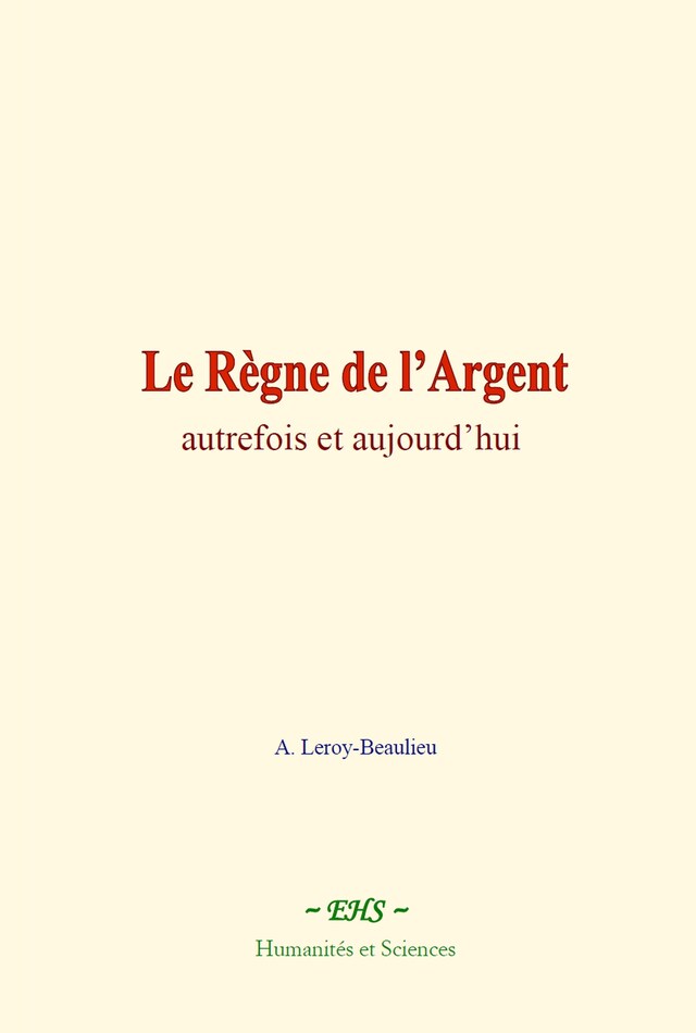 Bokomslag for Le Règne de l’Argent