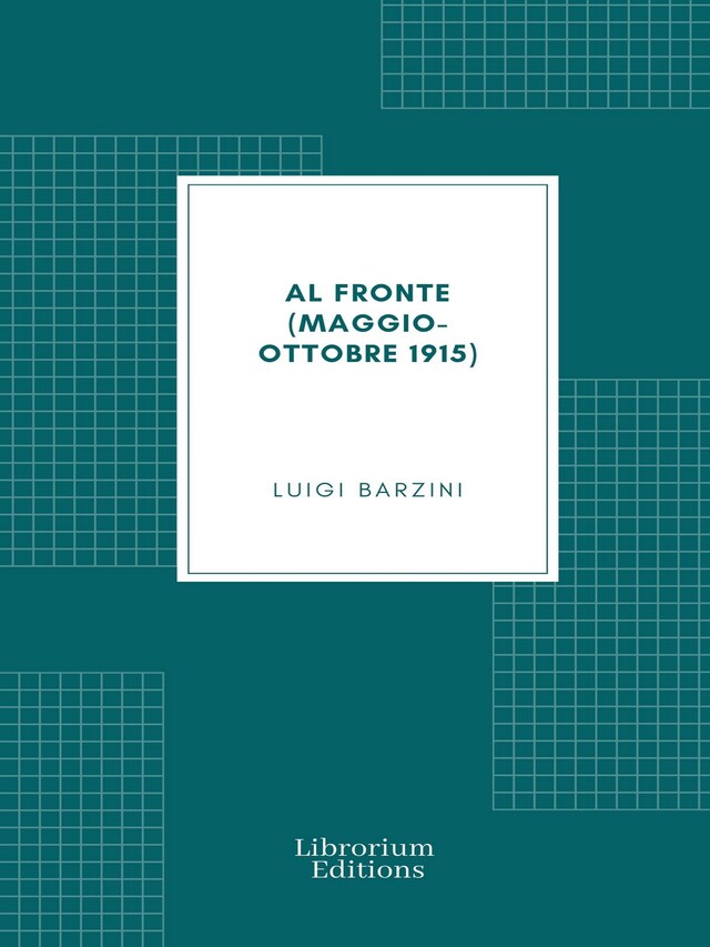 Book cover for Al fronte (maggio-ottobre 1915)