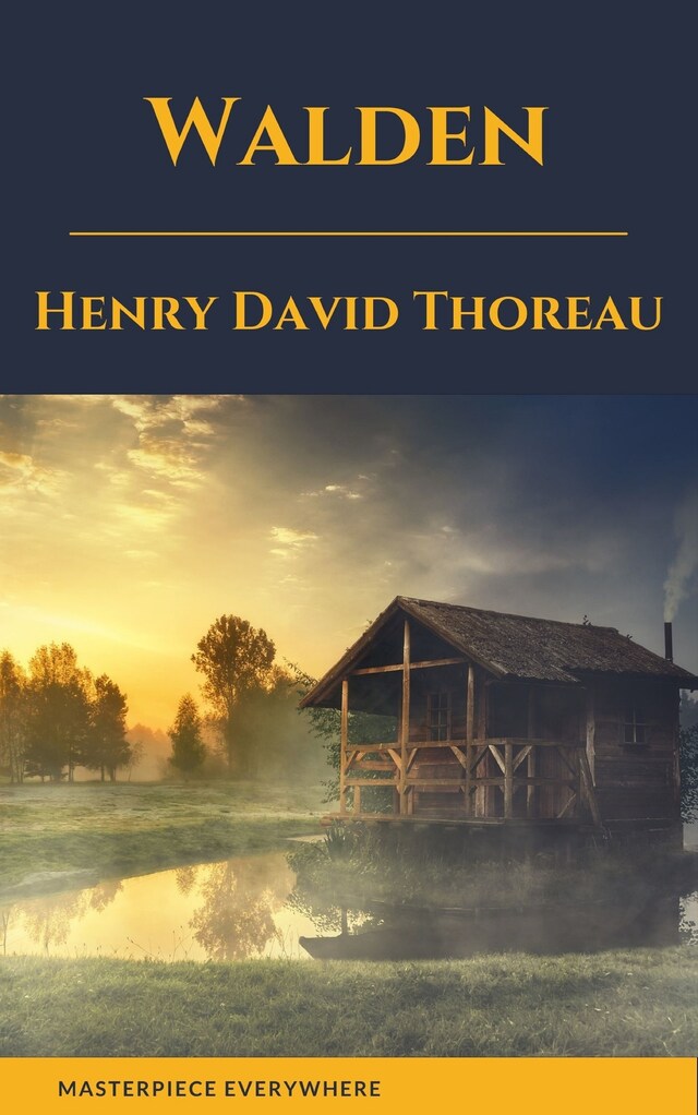 Book cover for Walden by henry david thoreau
