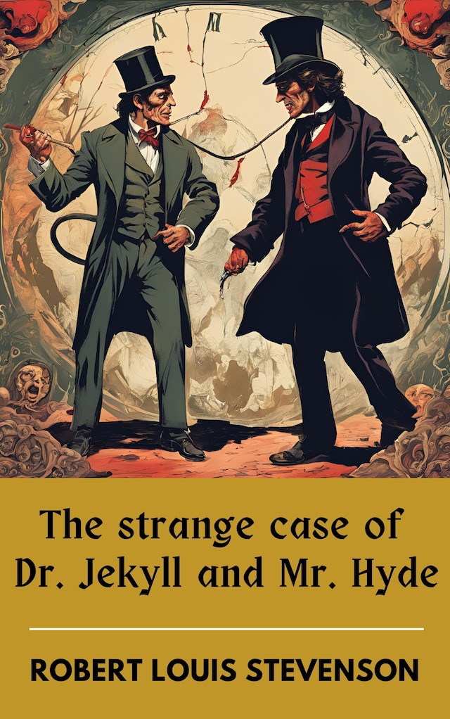 Kirjankansi teokselle The strange case of Dr. Jekyll and Mr. Hyde