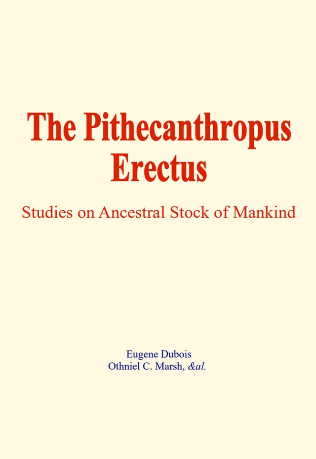 Boekomslag van The Pithecanthropus Erectus