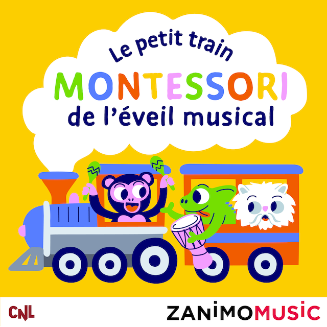 Boekomslag van Le petit train Montessori de l'éveil musical