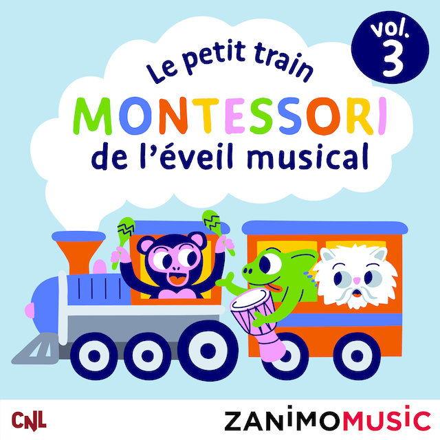 Couverture de livre pour Le petit train Montessori de l'éveil musical - Vol. 3
