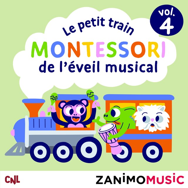 Couverture de livre pour Le petit train Montessori de l'éveil musical - Vol. 4