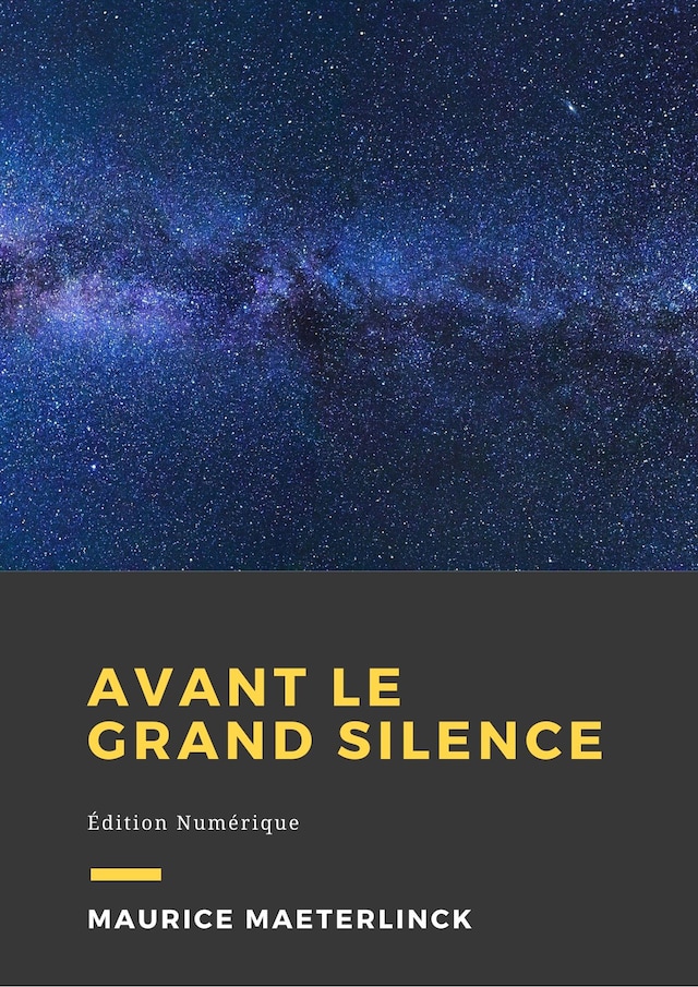 Book cover for Avant le grand silence