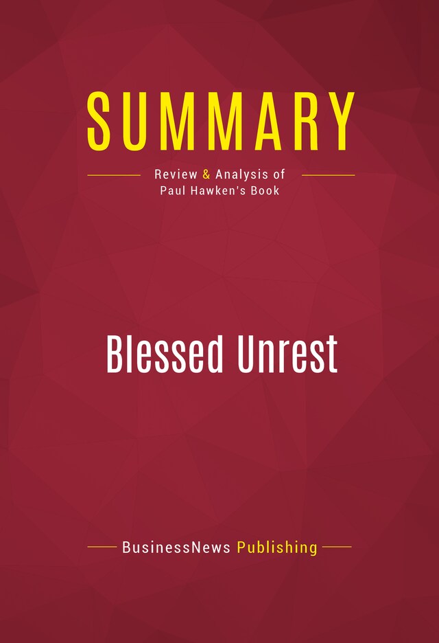 Book cover for Summary: Blessed Unrest