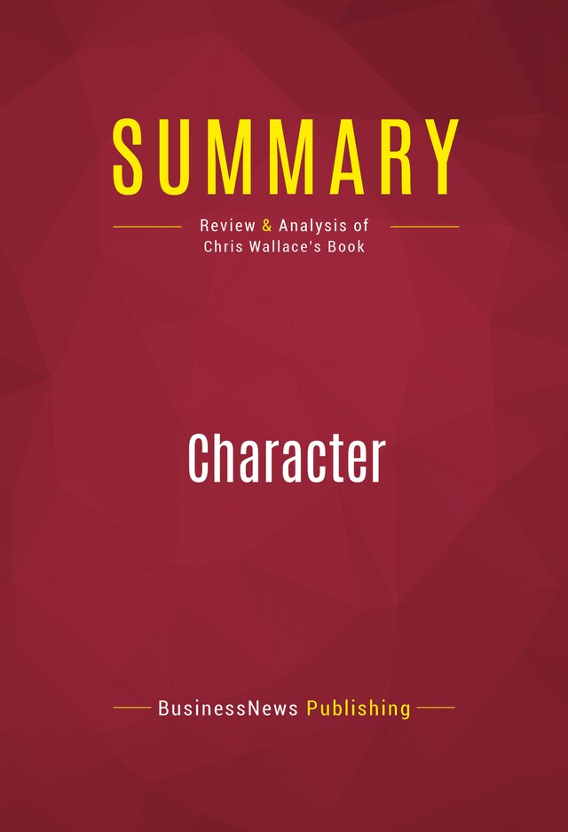 Book cover for Summary: Character