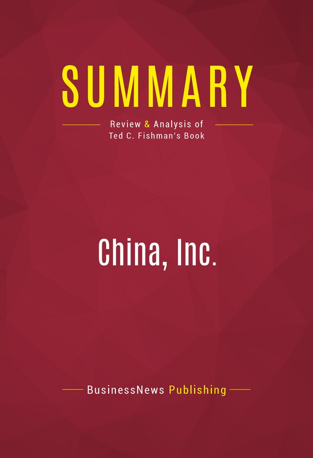 Book cover for Summary: China, Inc.