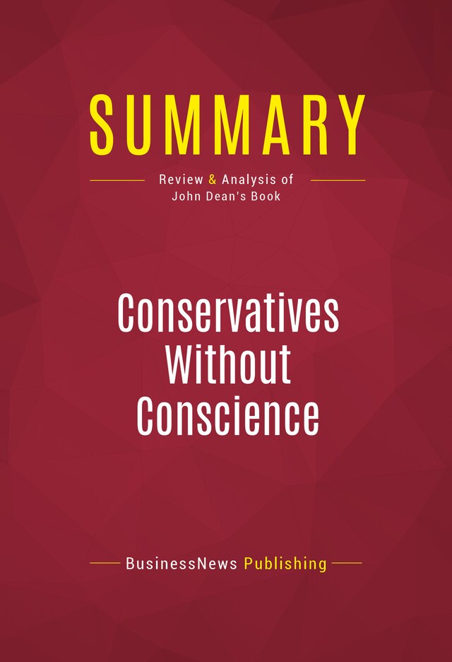 Book cover for Summary: Conservatives Without Conscience