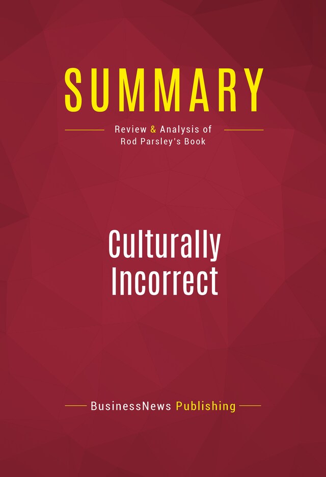 Buchcover für Summary: Culturally Incorrect