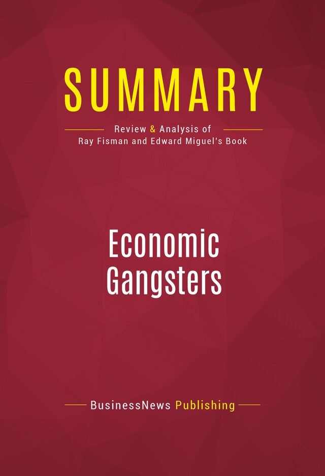 Book cover for Summary: Economic Gangsters