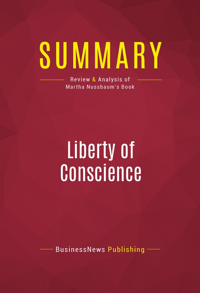 Boekomslag van Summary: Liberty of Conscience