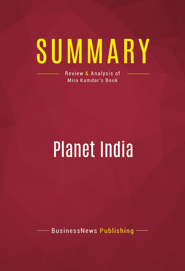 Kirjankansi teokselle Summary: Planet India