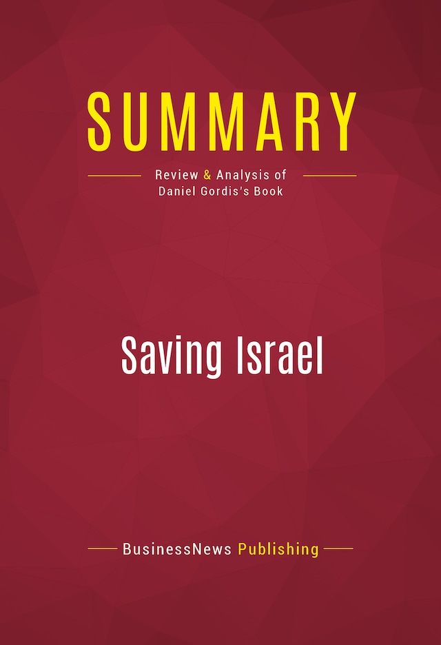 Boekomslag van Summary: Saving Israel