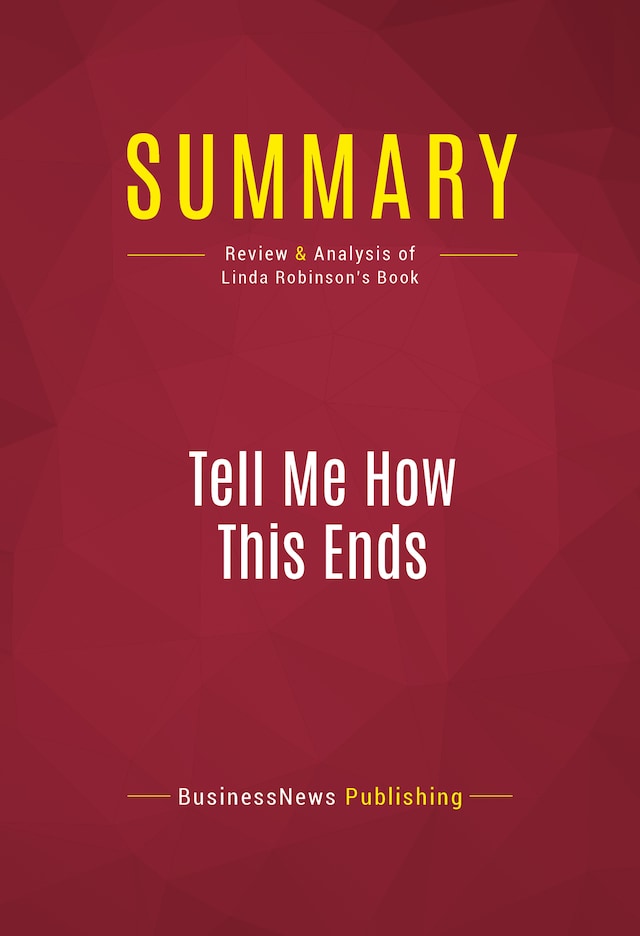 Buchcover für Summary: Tell Me How This Ends