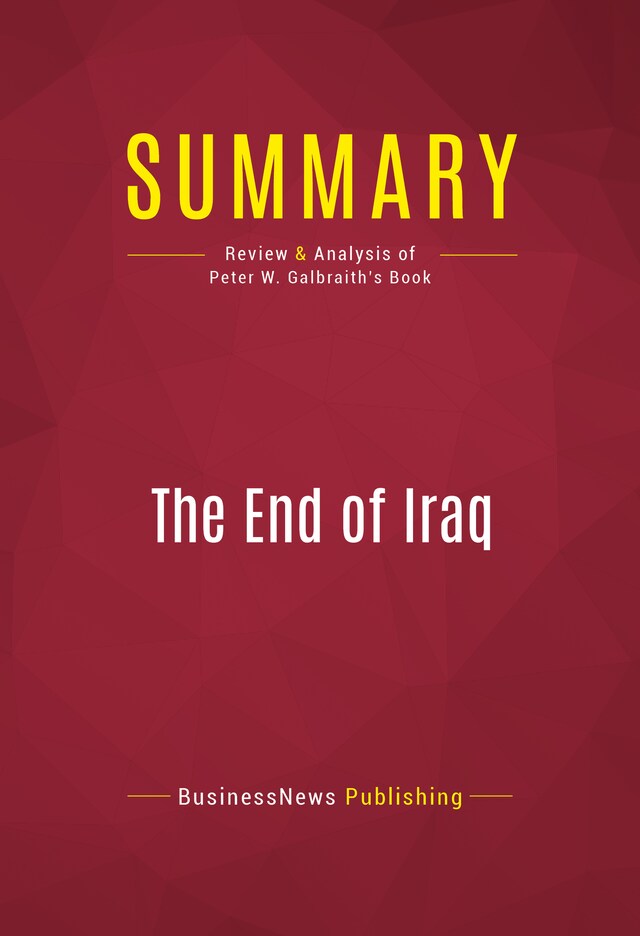 Buchcover für Summary: The End of Iraq