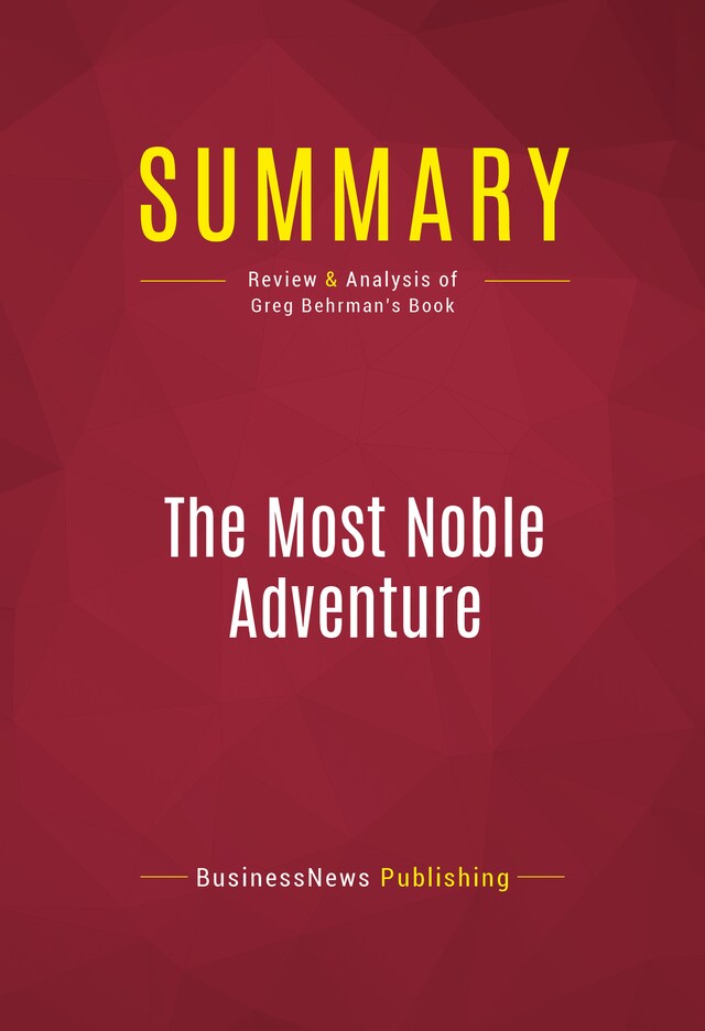 Buchcover für Summary: The Most Noble Adventure