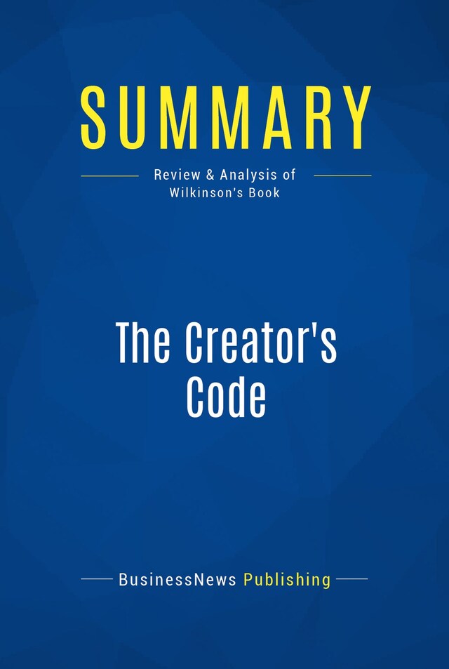 Book cover for Summary: The Creator's Code