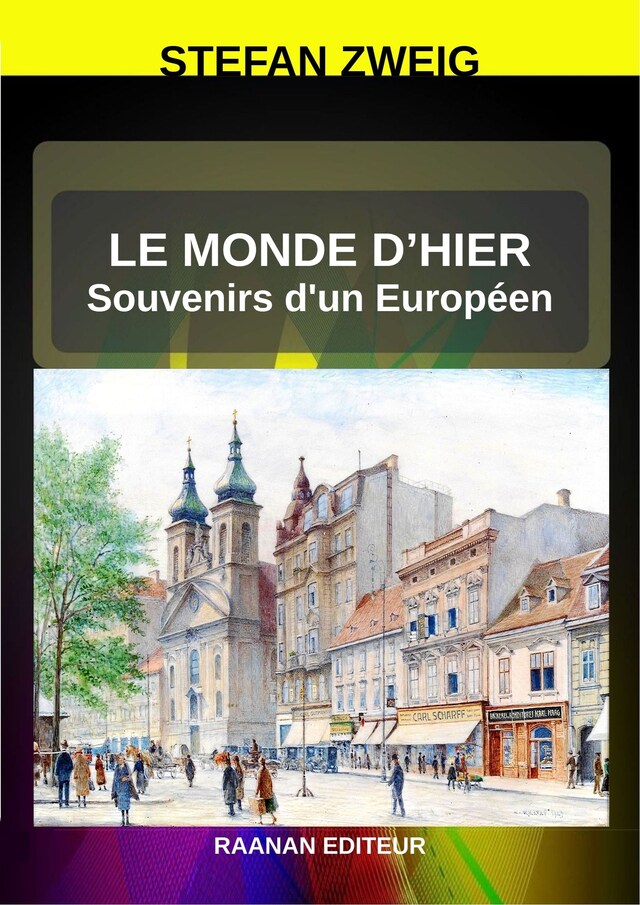 Book cover for Le Monde d’hier