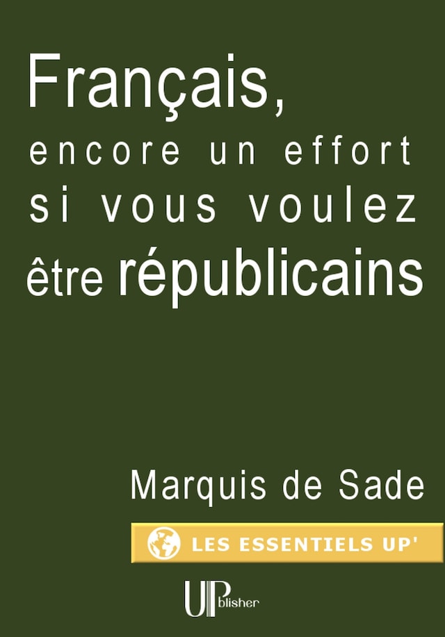 Book cover for Français, encore un effort si vous voulez être républicains