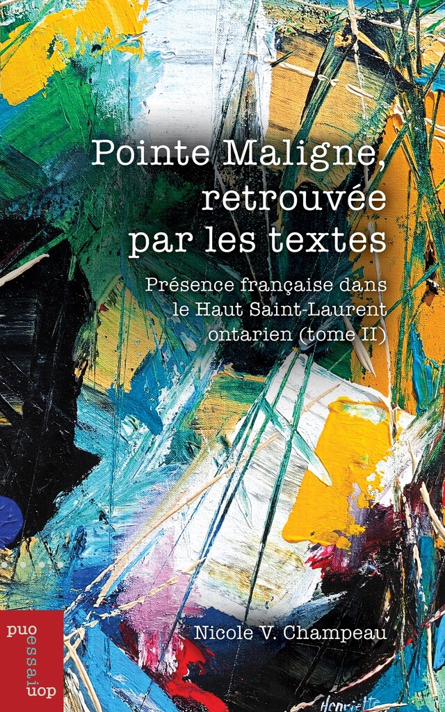 Book cover for Pointe Maligne, retrouvée par les textes