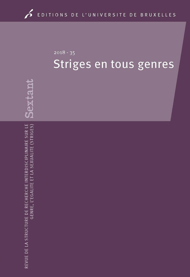 Buchcover für Striges en tous genres