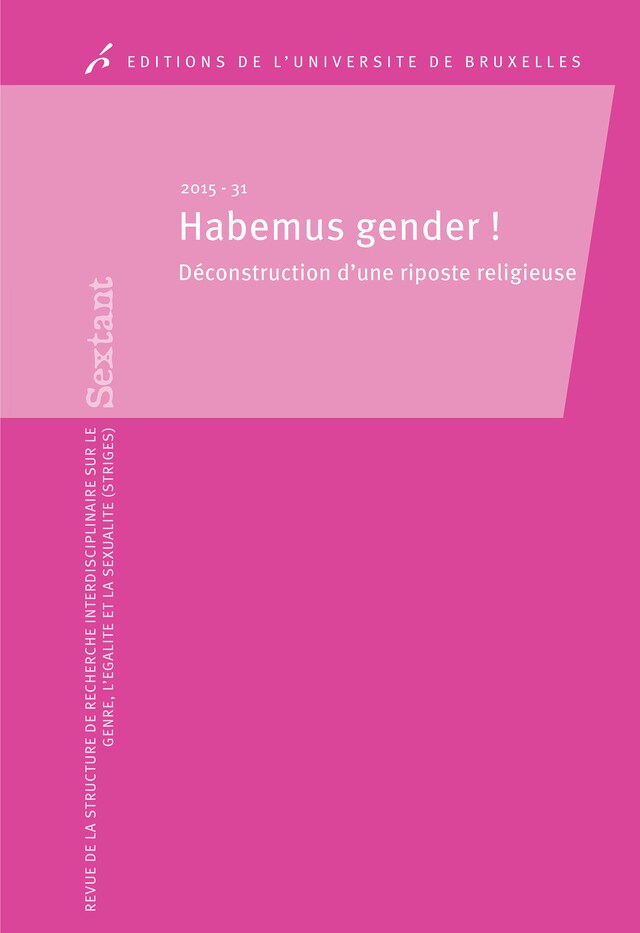 Book cover for Habemus gender