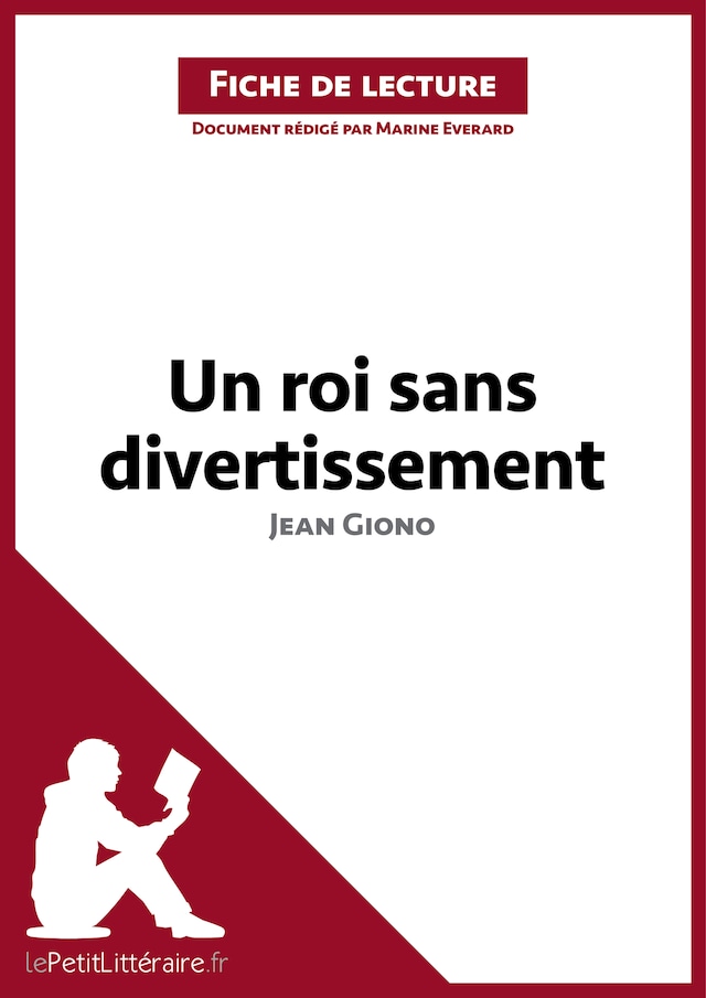 Book cover for Un roi sans divertissement de Jean Giono (Fiche de lecture)