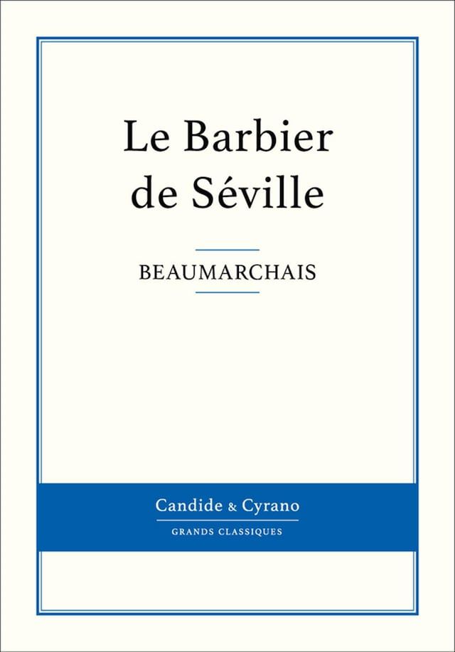 Book cover for Le Barbier de Séville
