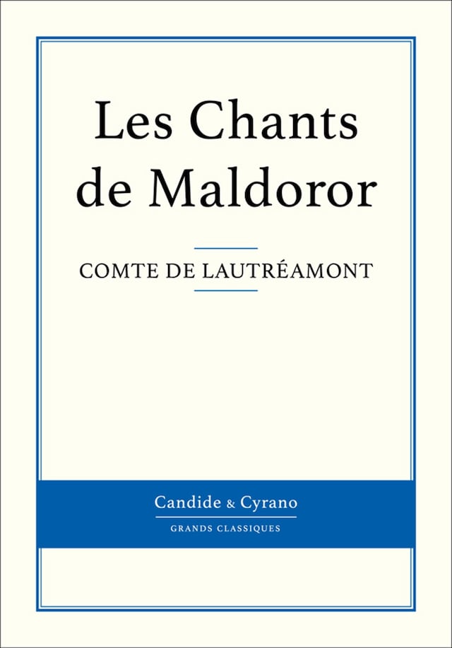 Book cover for Les Chants de Maldoror