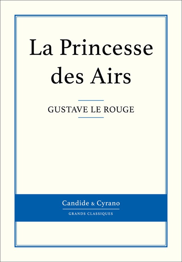 Book cover for La Princesse des Airs