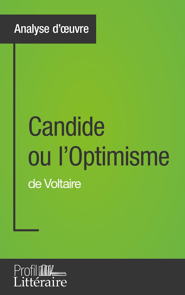 Buchcover für Candide ou l'Optimisme de Voltaire (Analyse approfondie)