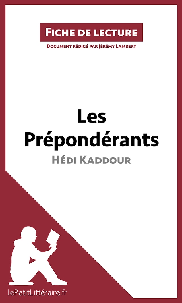 Book cover for Les Prépondérants d'Hédi Kaddour (Fiche de lecture)