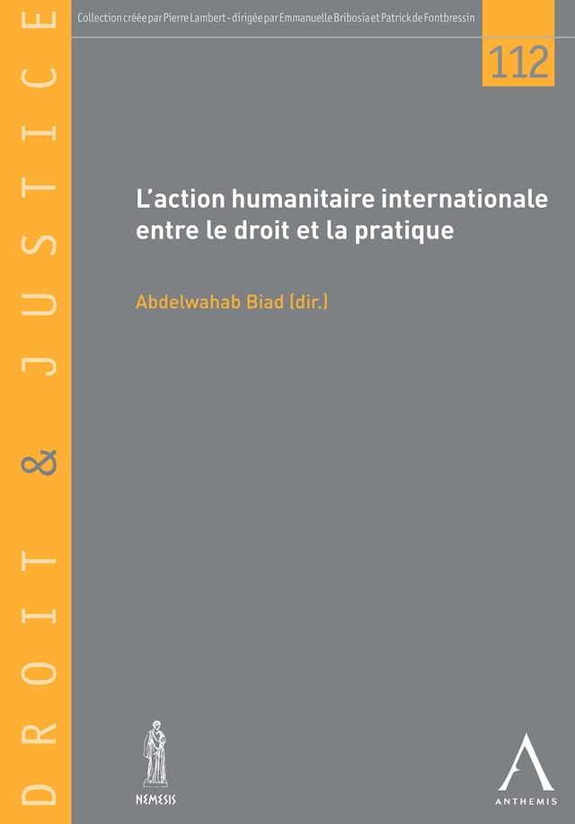 Kirjankansi teokselle L'action humanitaire internationale entre le droit et la pratique