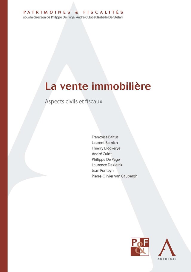 Kirjankansi teokselle La vente immobilière