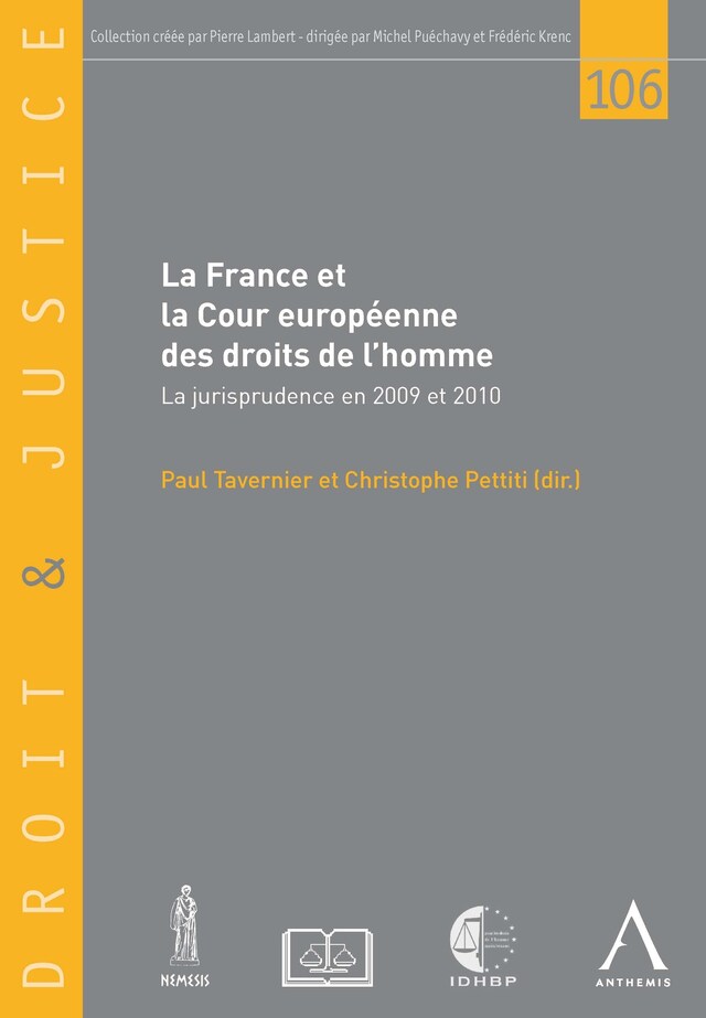 Book cover for La France et la Cour européenne des droits de l'homme