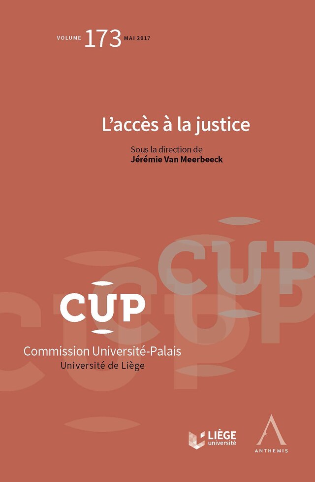 Portada de libro para L’accès à la justice