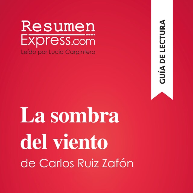 Book cover for La sombra del viento de Carlos Ruiz Zafón (Guía de lectura)