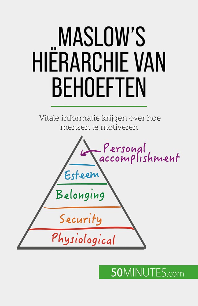 Boekomslag van Maslow's hiërarchie van behoeften