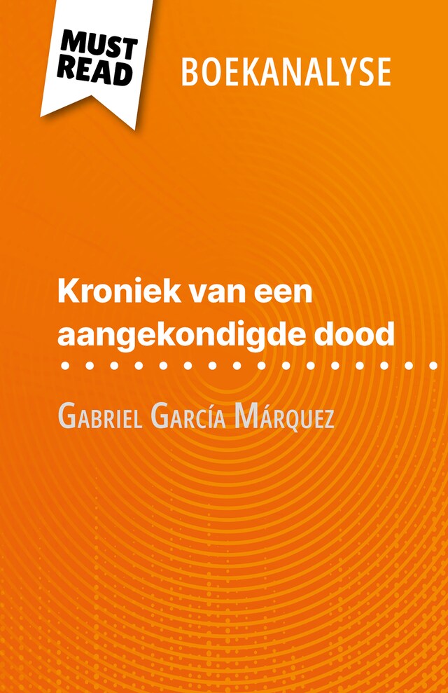 Kirjankansi teokselle Kroniek van een aangekondigde dood van Gabriel García Márquez (Boekanalyse)