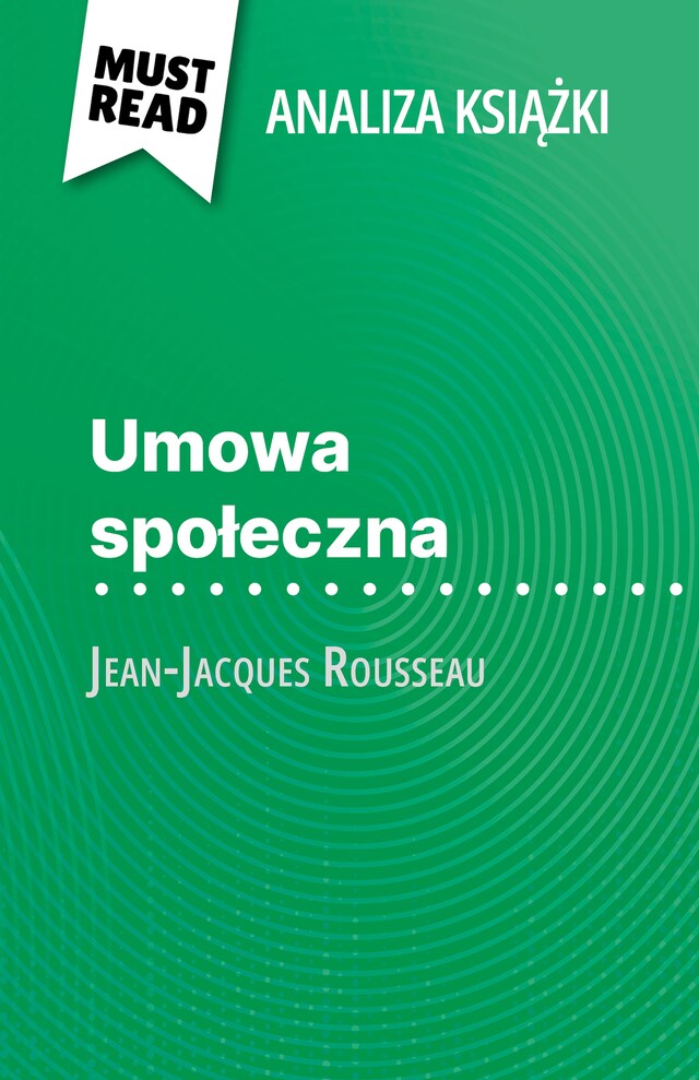 Book cover for Umowa społeczna książka Jean-Jacques Rousseau (Analiza książki)