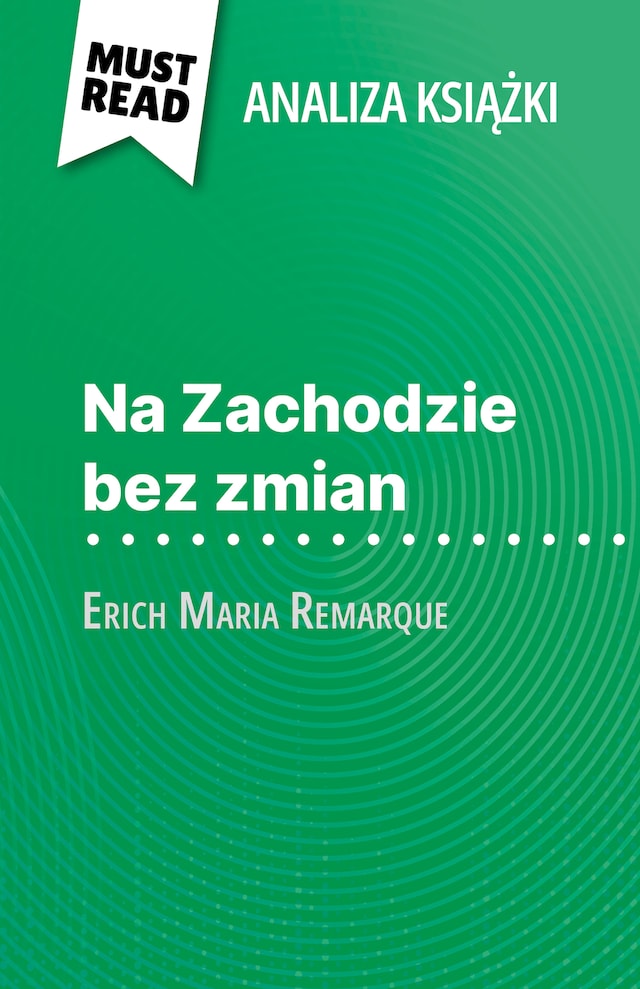 Buchcover für Na Zachodzie bez zmian książka Erich Maria Remarque (Analiza książki)