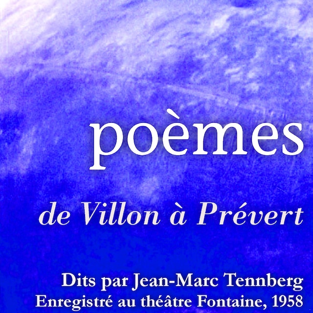 Copertina del libro per Poésies lues par Jean Marc Tennberg